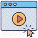 Video Lesson Learning Media Icon
