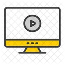Video Lesson Video Tutorial Online Learning Icon