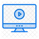 Video Lesson Video Tutorial Online Learning Icon