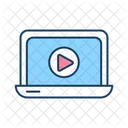 Video Lessons Tutorial Online Study Icon