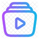 Video Library Video Files Video Collection Icon