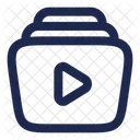 Video Library Video Files Video Collection Icon