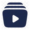 Video Library Video Files Video Collection Icon