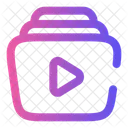 Video Library Video Files Video Collection Icon