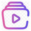 Video Library Video Files Video Collection Icon