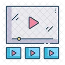 Video List Watchlist Online Video Streaming アイコン