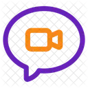 Videollamada Comunicacion En Linea Icono