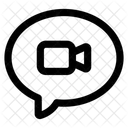 Videollamada Comunicacion En Linea Icono