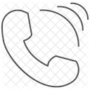 Video Llamada Icono De Linea Delgada Gris Icon