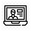 Videollamada Camara Web Computadora Portatil Icono