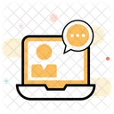 Videollamada Mensaje De Video Llamada En Vivo Icono