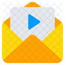 Video Mail Video Email Correspondence Icon