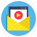 Video Mail Email Correspondence Icon