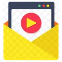 Video Mail Email Correspondence Icon