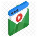 Video Mail Video Message Media Mail Icon