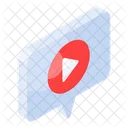 Video Marketing Chat Symbol