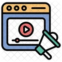 Video Marketing Video Streaming Marketing Icon