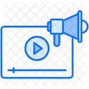 Video Marketing Marketing Video Streaming Icon
