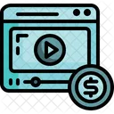 Video Marketing Video Advertising Music And Multimedia Icon