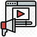 Video Marketing Online Video Digital Marketing Icon