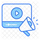 Video Marketing Promotion Icon