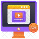 Marketing Advertisement Video Icon
