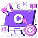 Video Marketing Video Promotion Video Advertising Icon