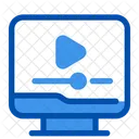 Video marketing, video streaming, video online, multimedia, reproductor multimedia, video, marketing,  Icono