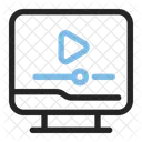 Video marketing, video streaming, video online, multimedia, reproductor multimedia, video, marketing,  Icono