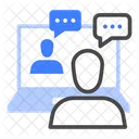 Video Meeting Call Webinar Icon