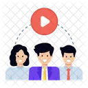 Video Meeting Video Communication Group Media Icon