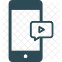 Mensaje De Video Movil Telefono Inteligente Icon