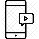 Mensaje De Video Movil Telefono Inteligente Icon