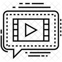 Videotutorial Mensaje De Video Clip De Video Icono