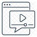 Mensaje de video  Icono