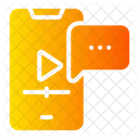 Mensaje De Video Video Streaming Icono
