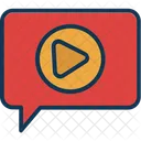 Chating Video Message Video Mms Icon