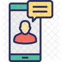 Chatting Mobile Video Call Icon