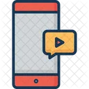 Video Message Mobile Smartphone Icon