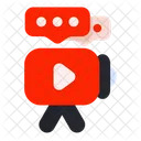 Video Message Media Conversation Icon