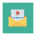 Video Message Email Open Icon