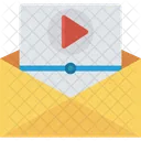 Video Message Email Open Icon