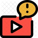 Video Message Caution  Icon
