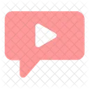 Video Message Communication Icon