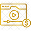 Monetisation Video Video Monetisation Icône