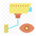 Video Surveillance Video Monitoring Watching Footage Icon