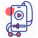 Celular Video Player Ícone