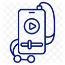 Celular Video Player Ícone