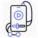 Celular Video Player Ícone