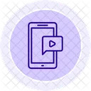 Celular Video Midia Icon